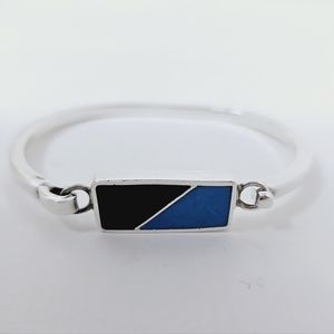 Turquoise Onyx Sterling Bracelet Mexico